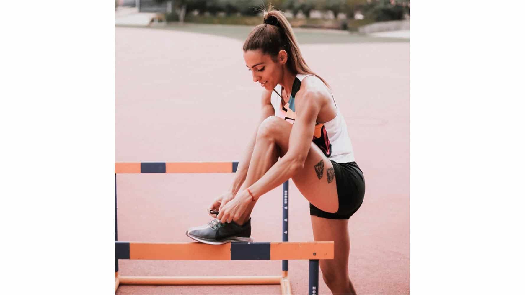 Ivet Lalova-Collio lacing shoes